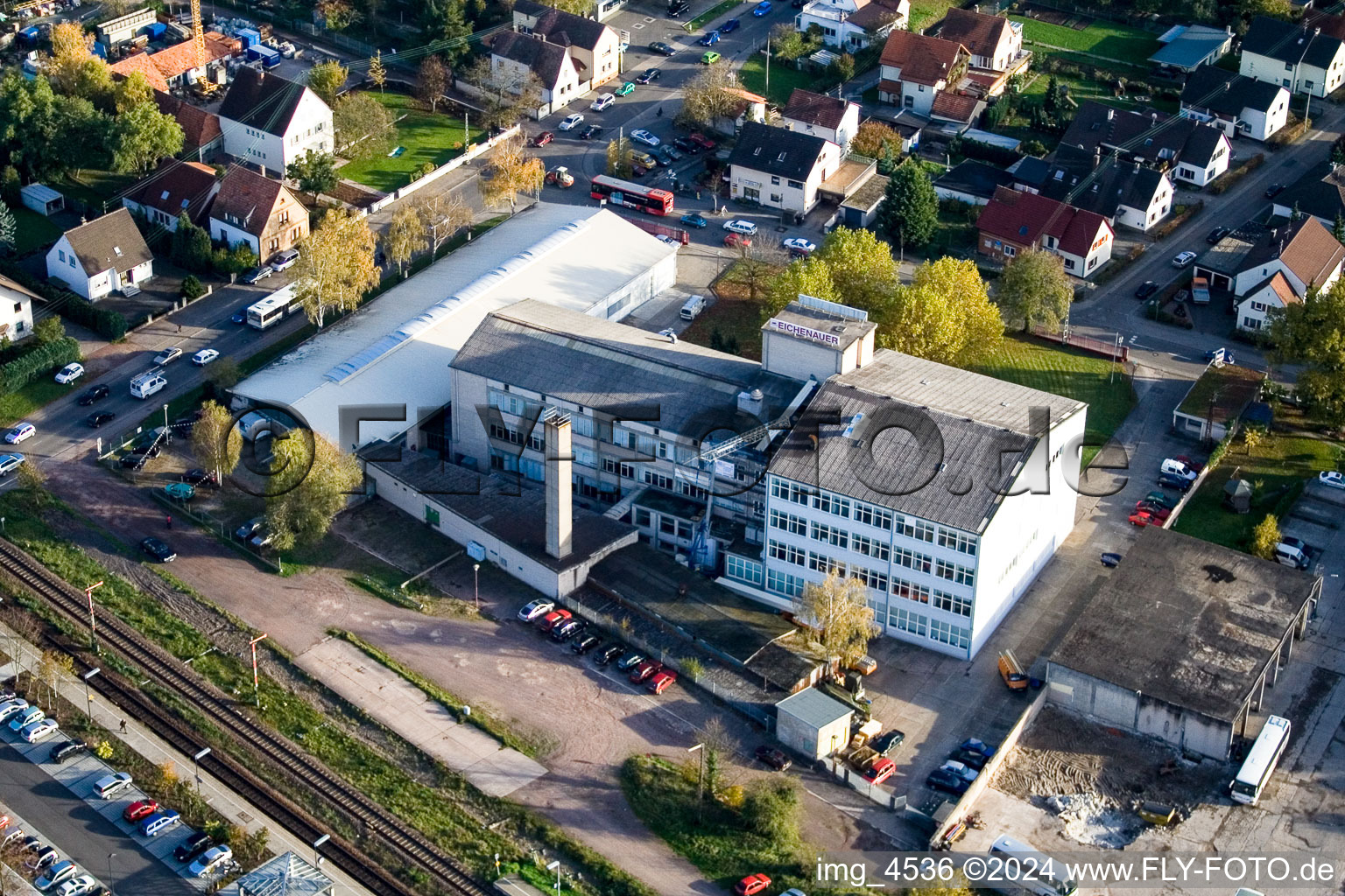 Vue aérienne de Eichenauer à Kandel dans le département Rhénanie-Palatinat, Allemagne