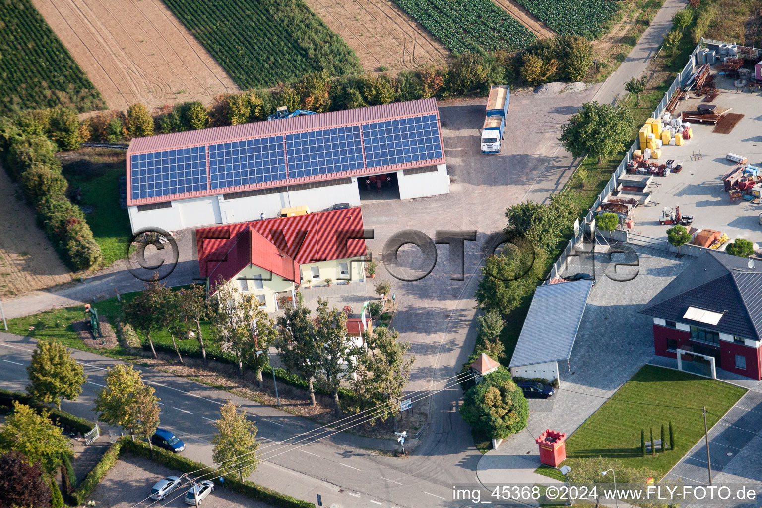 Minfeld dans le département Rhénanie-Palatinat, Allemagne d'en haut