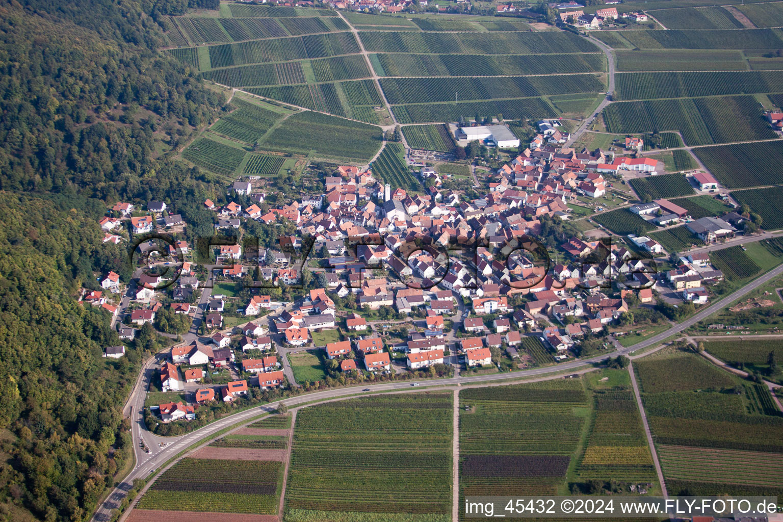 Eschbach dans le département Rhénanie-Palatinat, Allemagne hors des airs