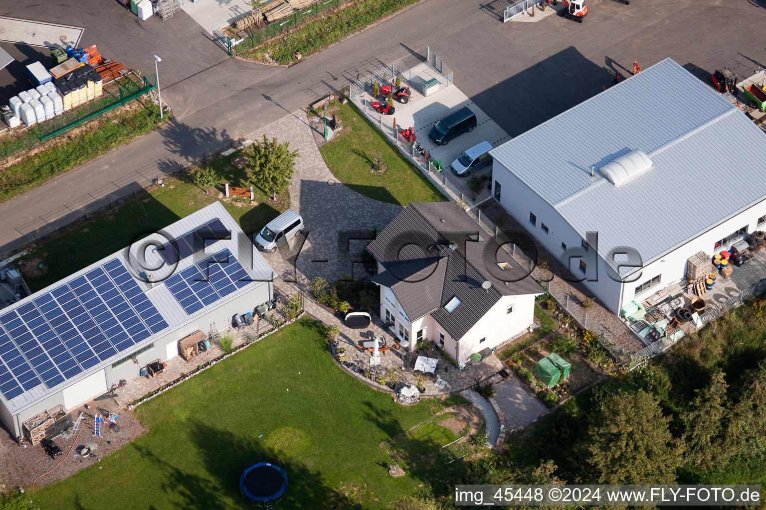 Photographie aérienne de Coopérative viticole à Ilbesheim bei Landau in der Pfalz dans le département Rhénanie-Palatinat, Allemagne