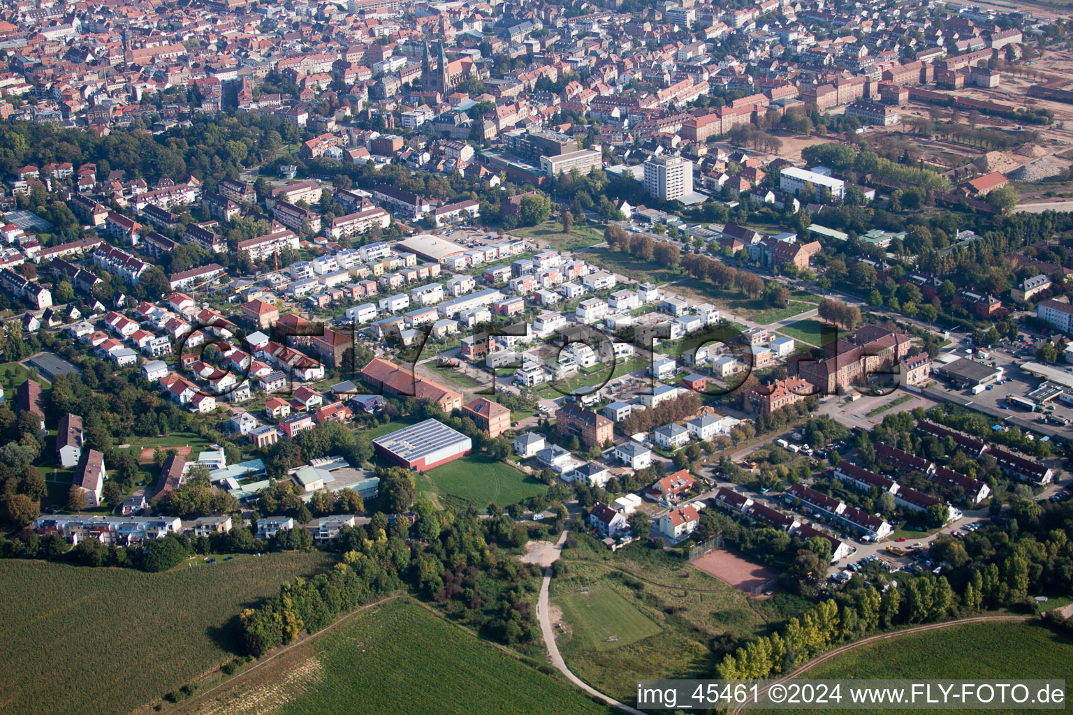 Landau in der Pfalz dans le département Rhénanie-Palatinat, Allemagne vu d'un drone