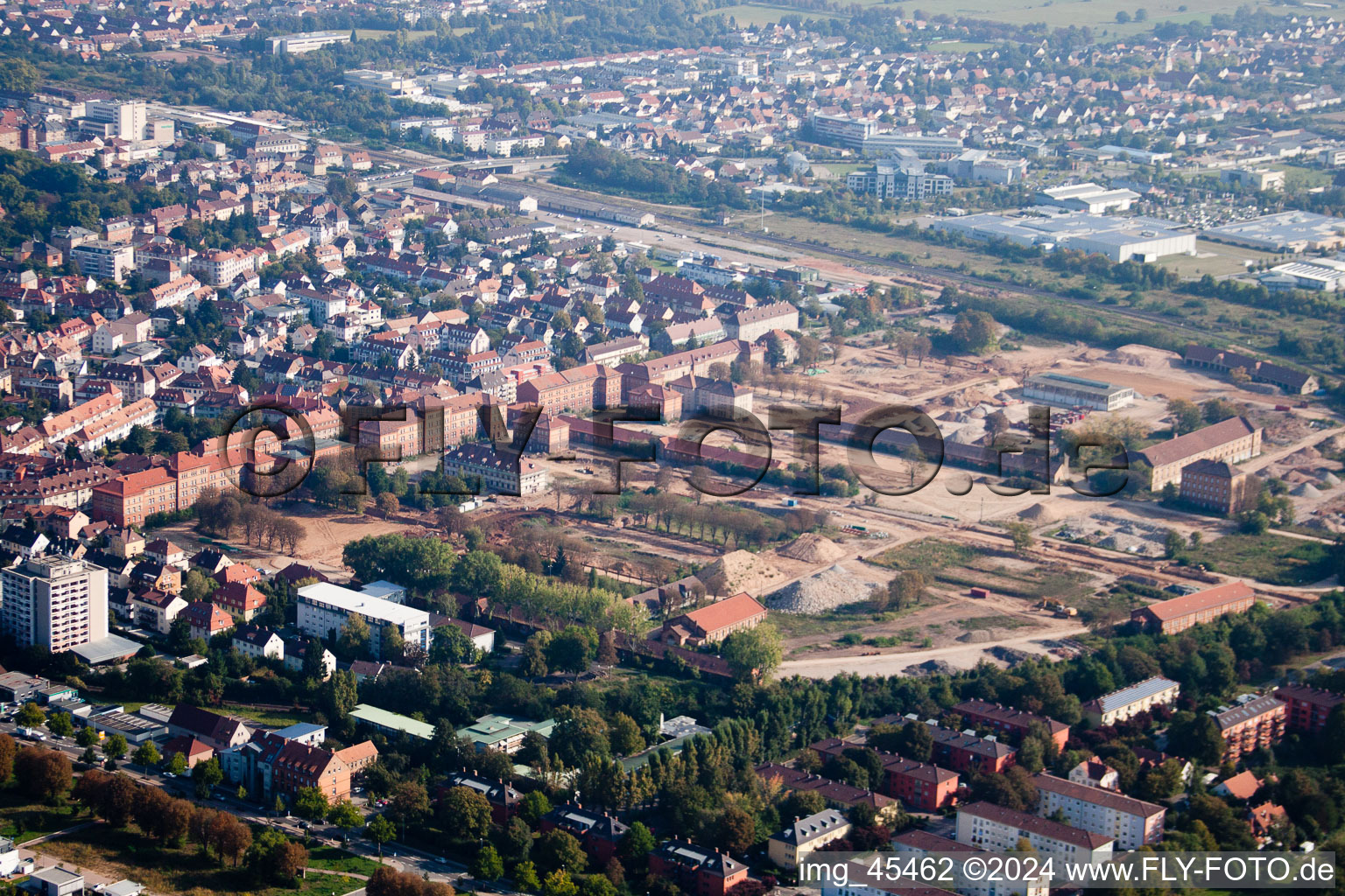 Vue aérienne de Landau in der Pfalz dans le département Rhénanie-Palatinat, Allemagne