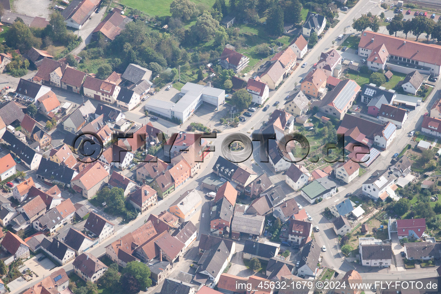 Roigheim dans le département Bade-Wurtemberg, Allemagne d'en haut