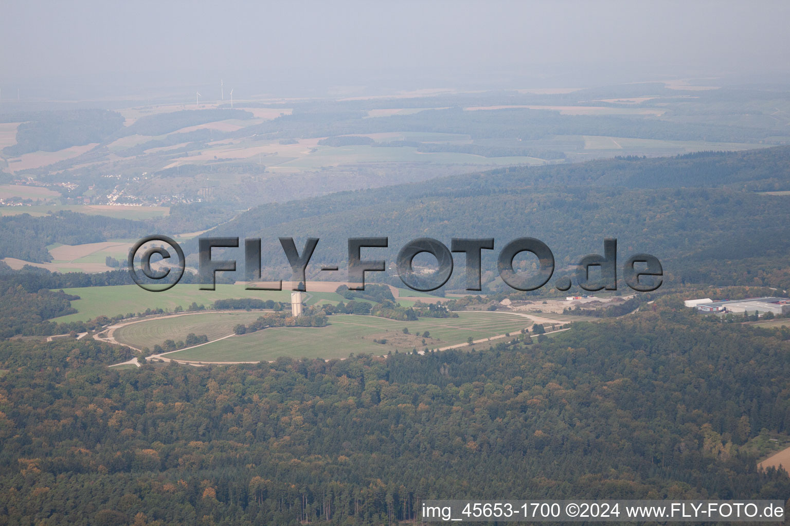 Vue aérienne de Bad Mergentheim dans le département Bade-Wurtemberg, Allemagne