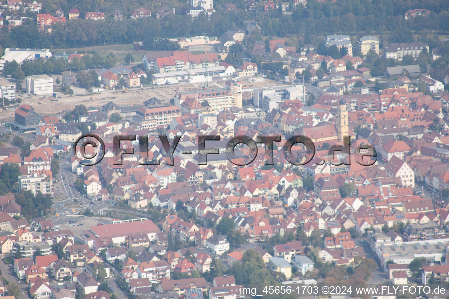 Photographie aérienne de Bad Mergentheim dans le département Bade-Wurtemberg, Allemagne