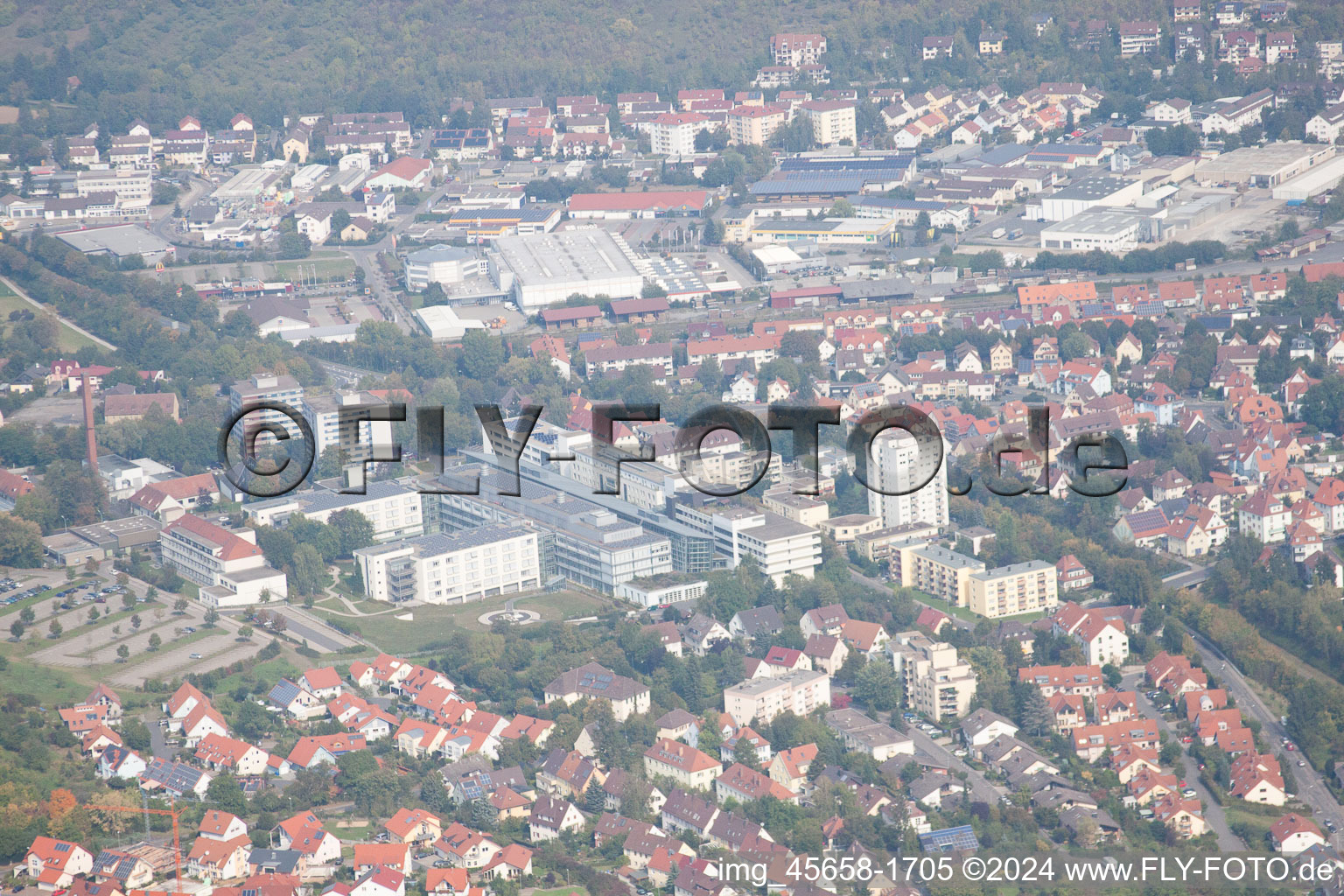 Bad Mergentheim dans le département Bade-Wurtemberg, Allemagne d'en haut