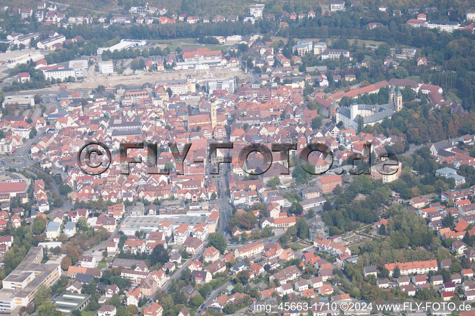 Bad Mergentheim dans le département Bade-Wurtemberg, Allemagne vue d'en haut