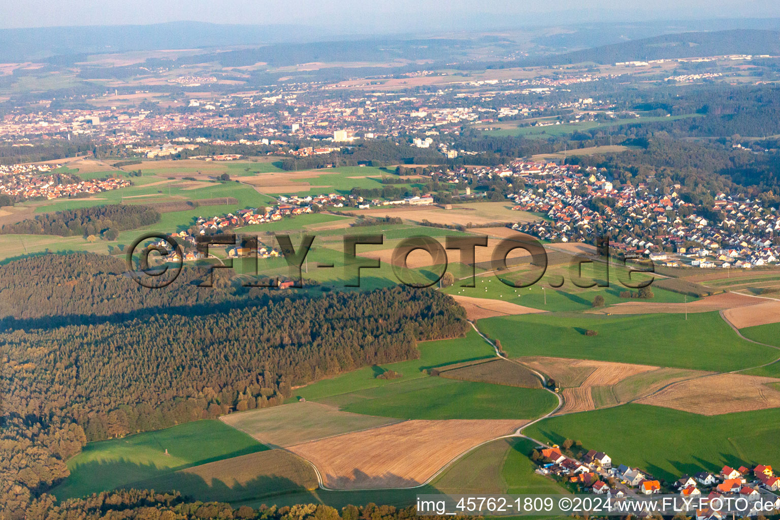 Vue aérienne de Quartier Oberpreuschwitz in Bayreuth dans le département Bavière, Allemagne