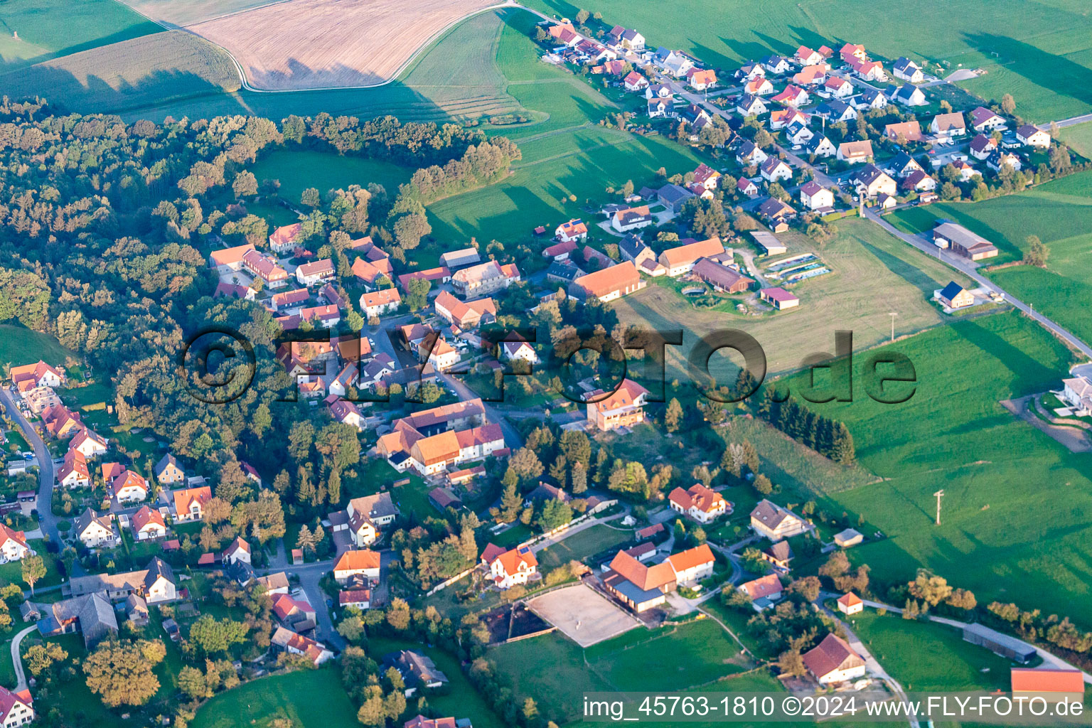 Vue aérienne de Quartier d'Oberwalz à le quartier Oberwaiz in Eckersdorf dans le département Bavière, Allemagne