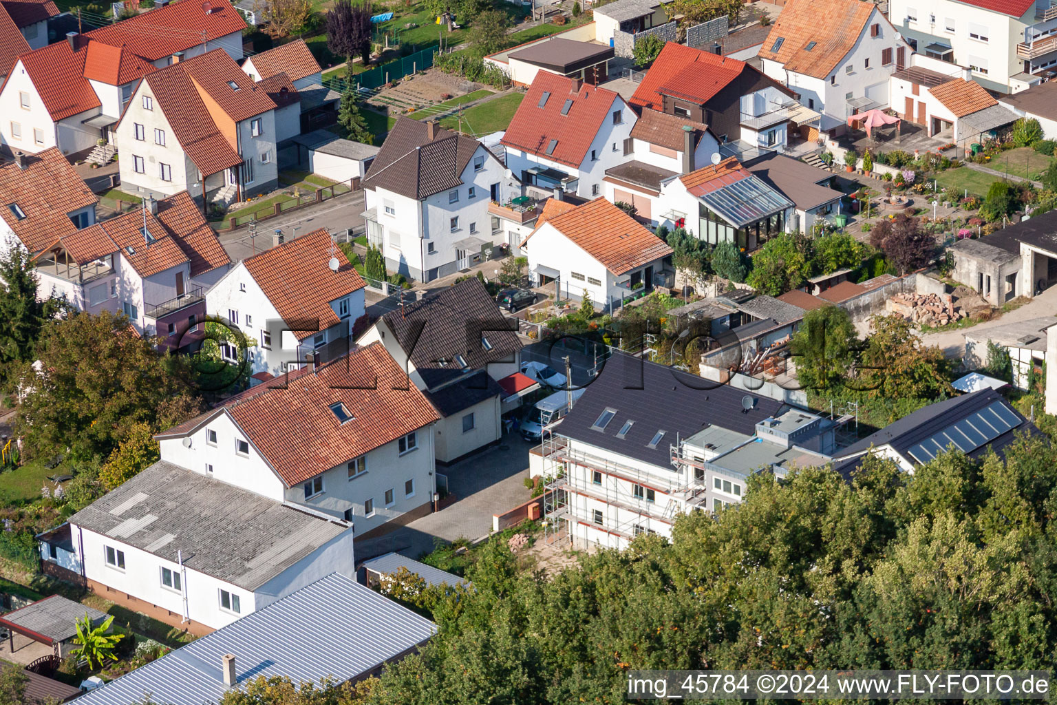 Vue aérienne de Règlement de Garden City à Kandel dans le département Rhénanie-Palatinat, Allemagne