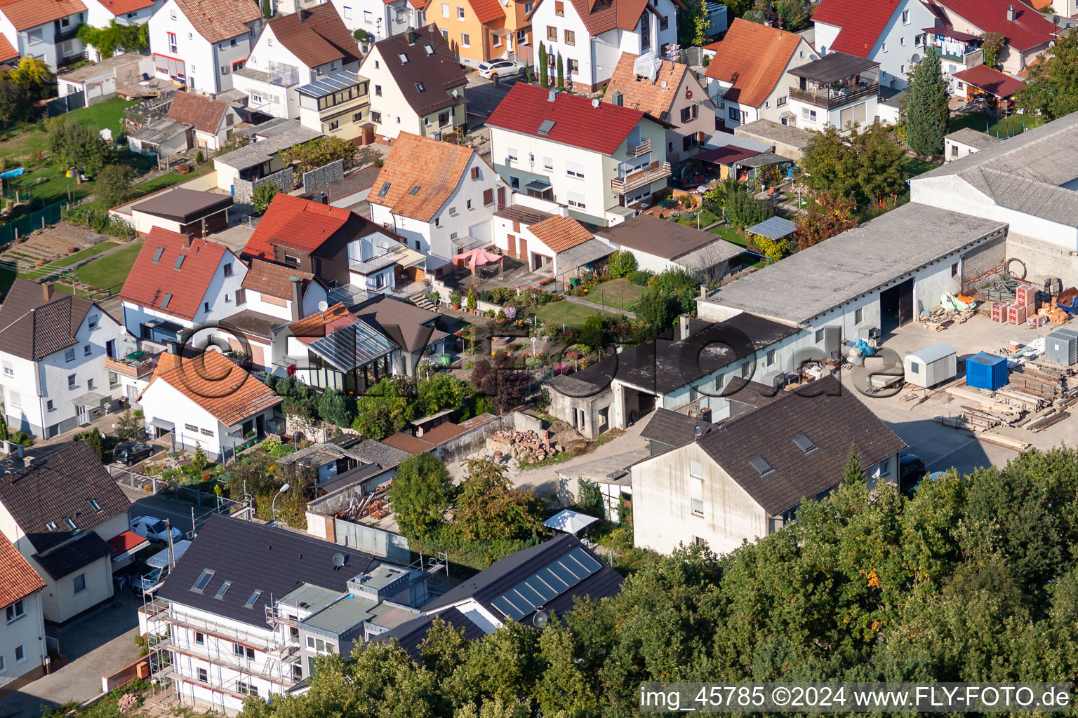 Vue aérienne de Règlement de Garden City à Kandel dans le département Rhénanie-Palatinat, Allemagne