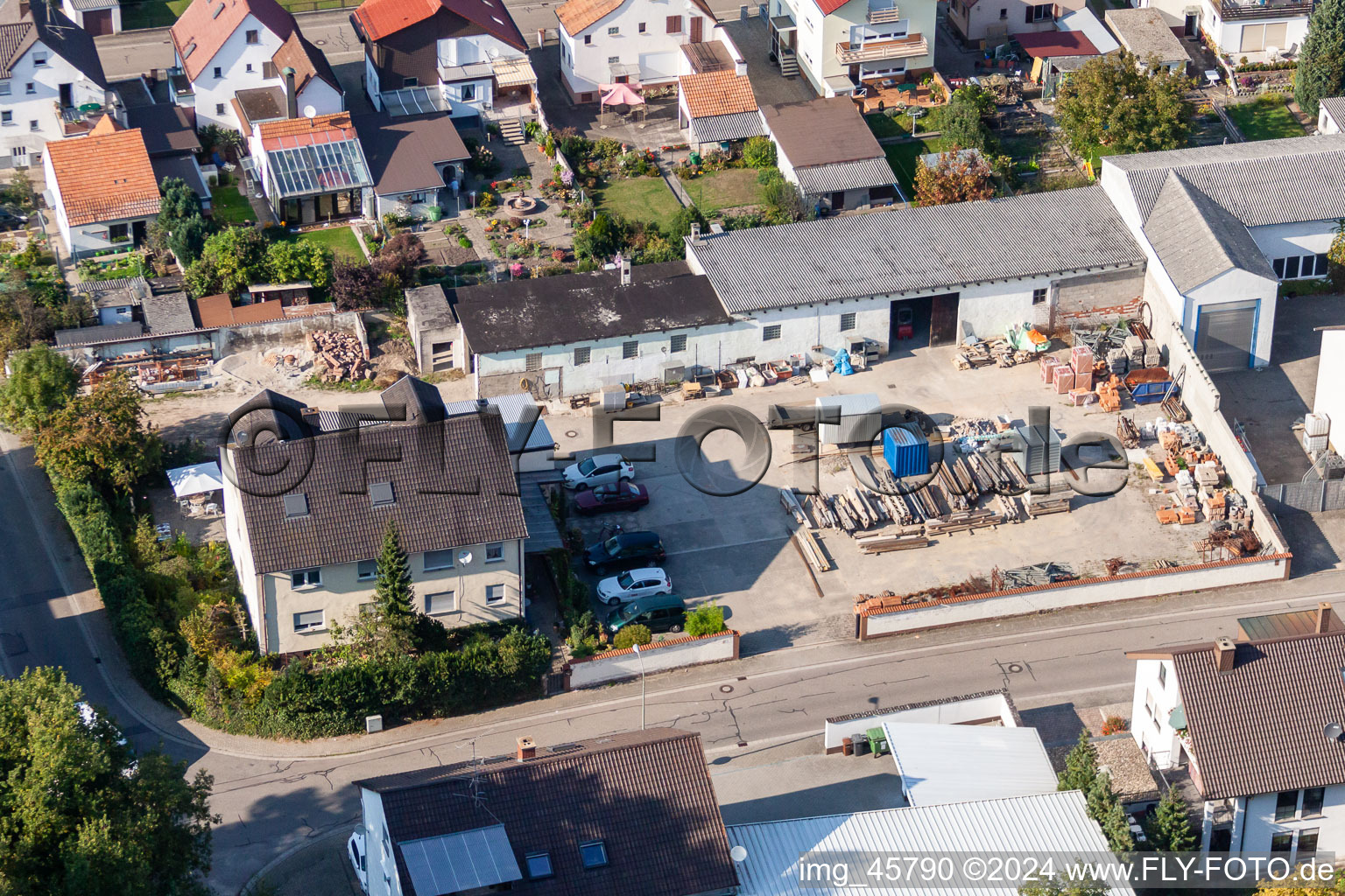 Vue aérienne de Chantier de construction à Kandel dans le département Rhénanie-Palatinat, Allemagne