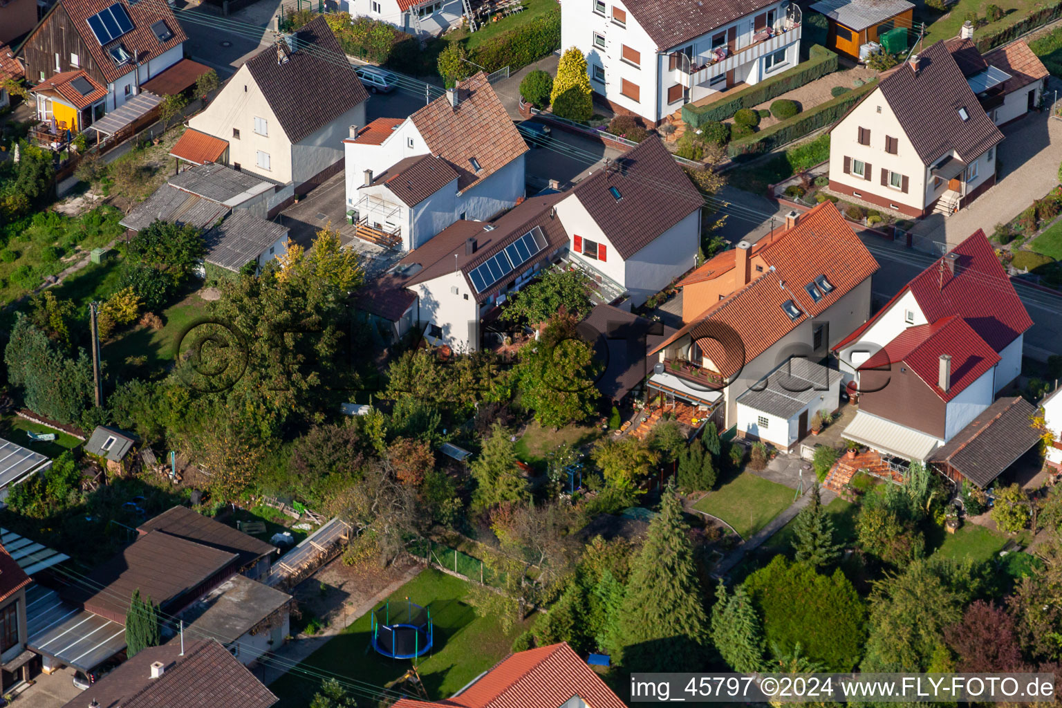 Enregistrement par drone de Règlement de Garden City à Kandel dans le département Rhénanie-Palatinat, Allemagne