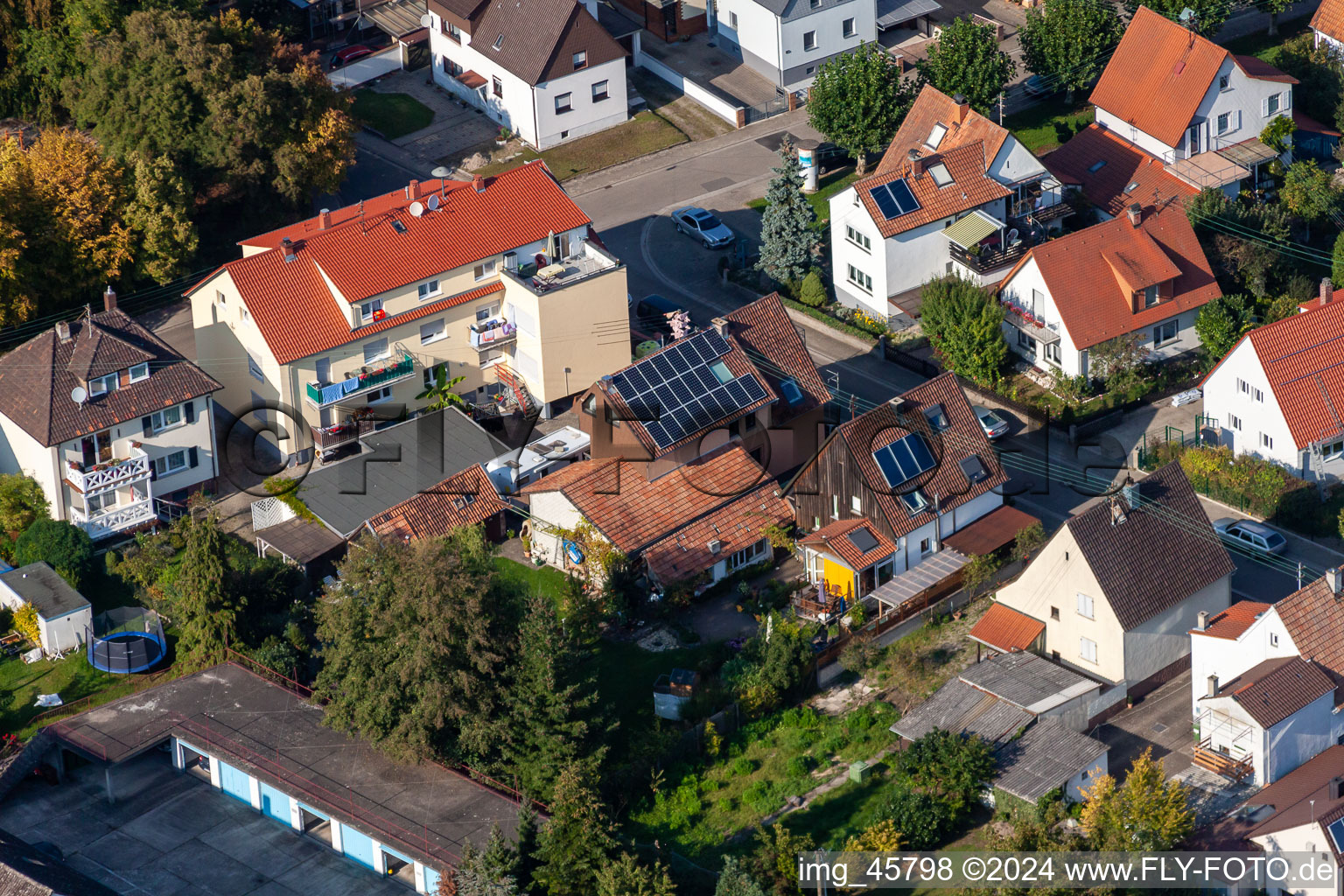 Image drone de Règlement de Garden City à Kandel dans le département Rhénanie-Palatinat, Allemagne