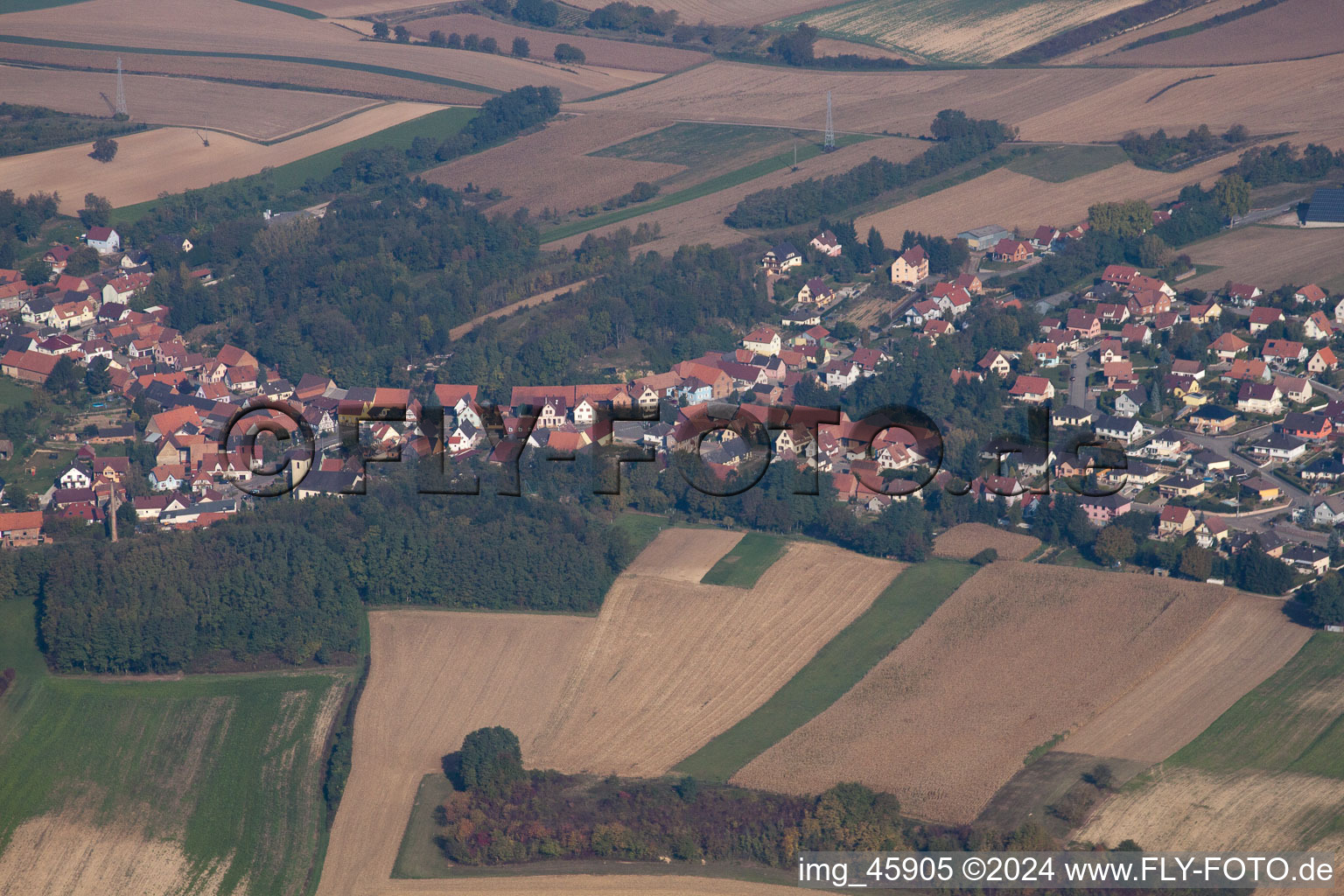 Mothern dans le département Bas Rhin, France hors des airs