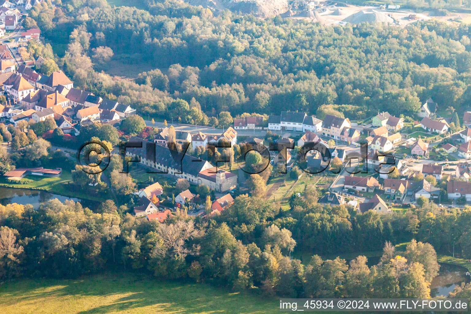 Photographie aérienne de Quartier Neulauterburg in Lauterbourg dans le département Bas Rhin, France