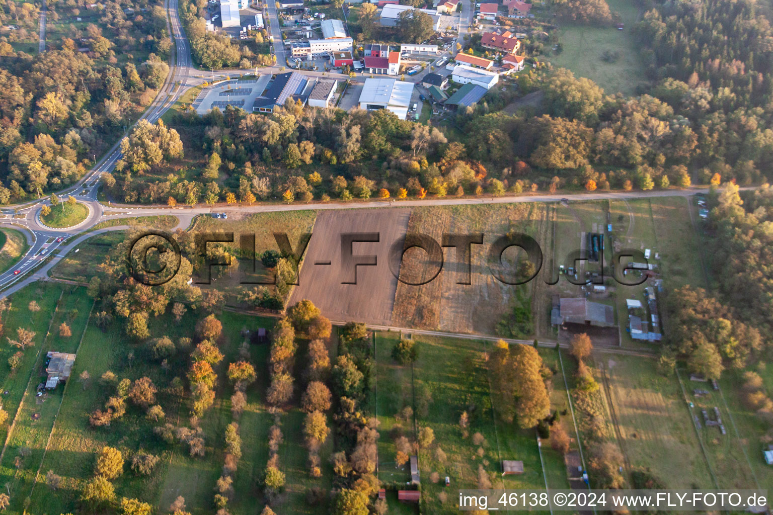 Jockgrim dans le département Rhénanie-Palatinat, Allemagne d'en haut