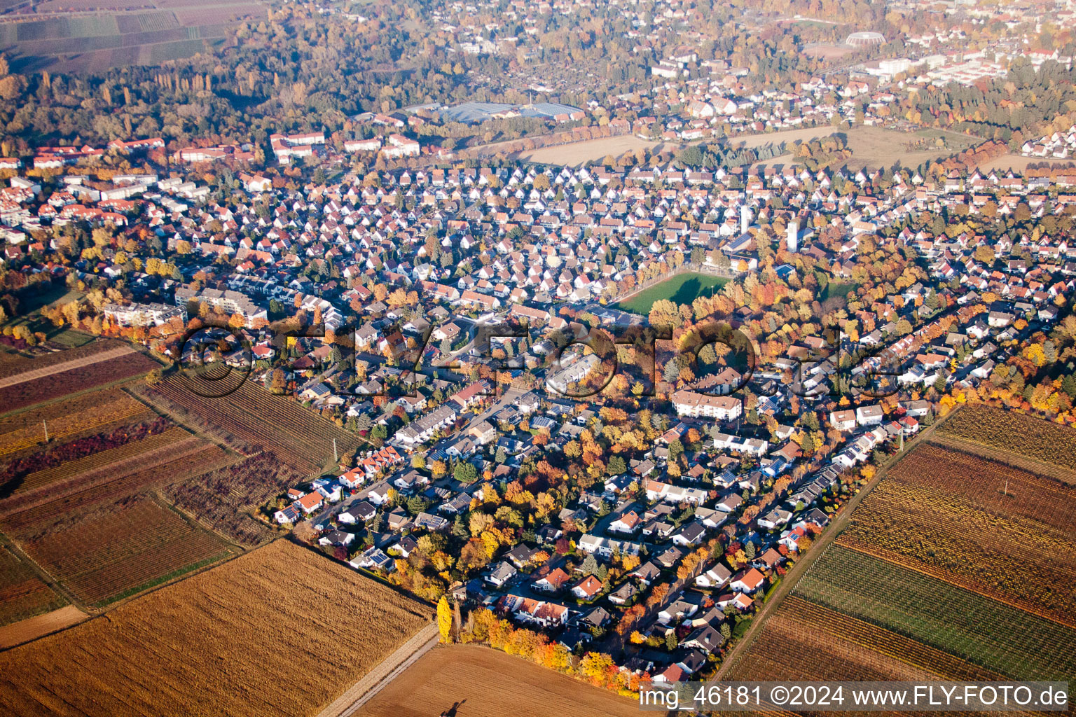 Vue aérienne de Landau SO à Landau in der Pfalz dans le département Rhénanie-Palatinat, Allemagne