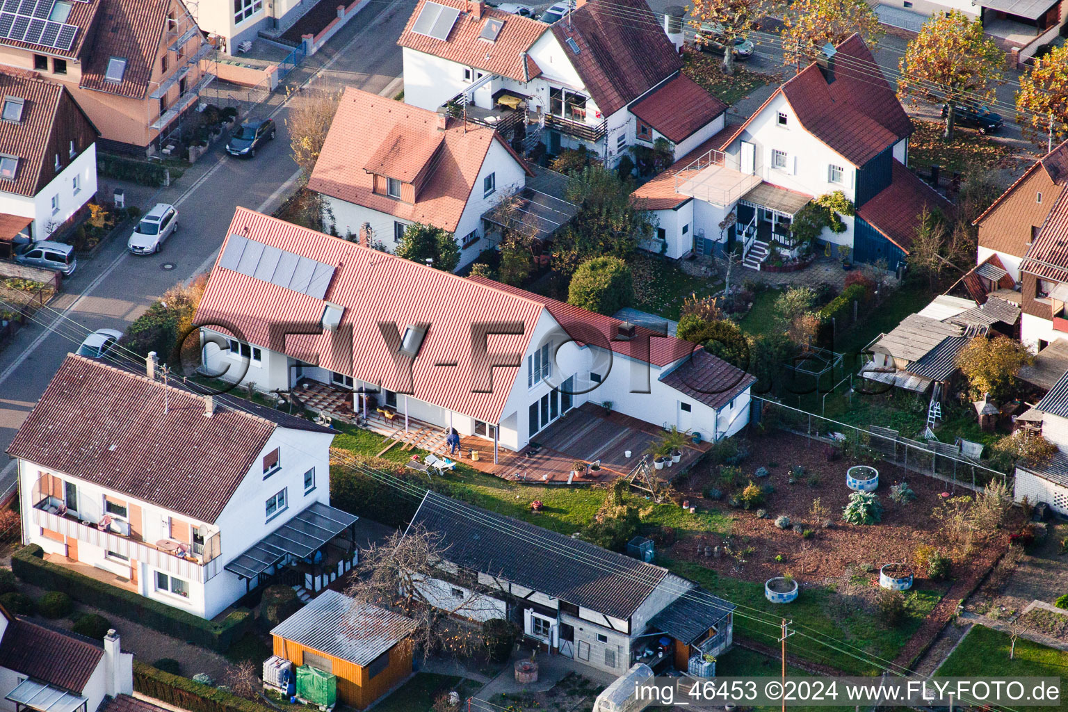 Kandel dans le département Rhénanie-Palatinat, Allemagne vue d'en haut