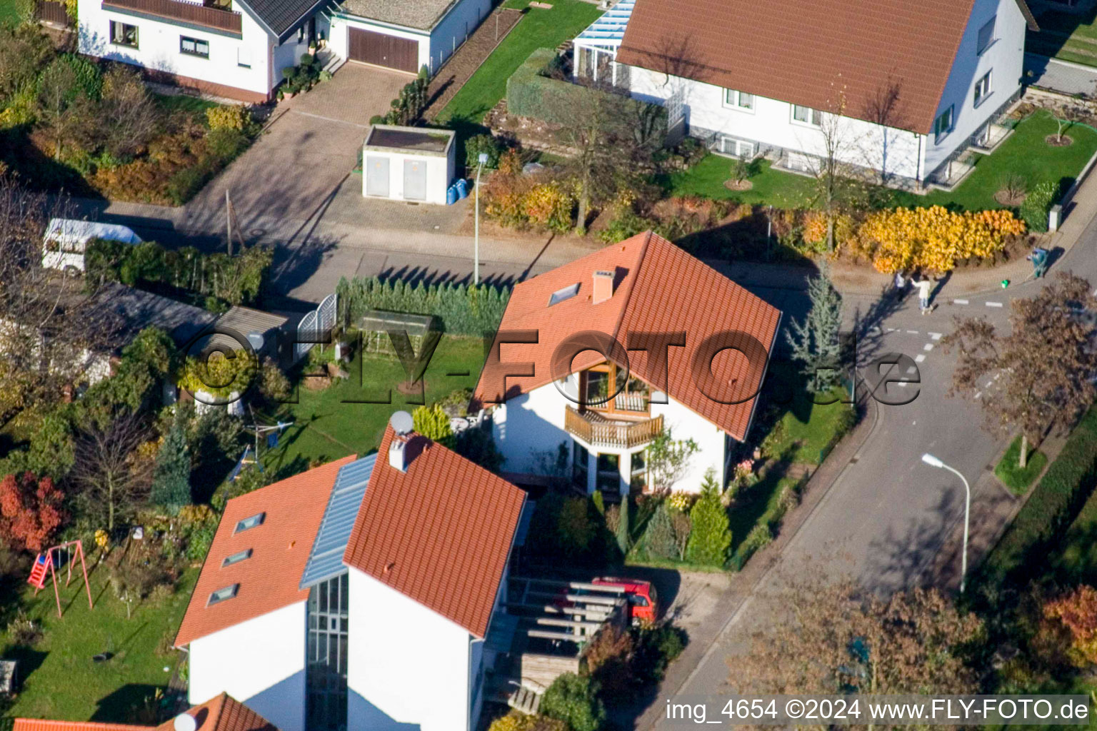 Klingbachstr. à Steinweiler dans le département Rhénanie-Palatinat, Allemagne depuis l'avion