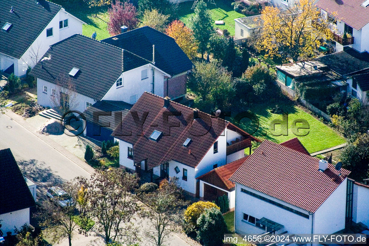 Klingbachstr. à Steinweiler dans le département Rhénanie-Palatinat, Allemagne vue du ciel