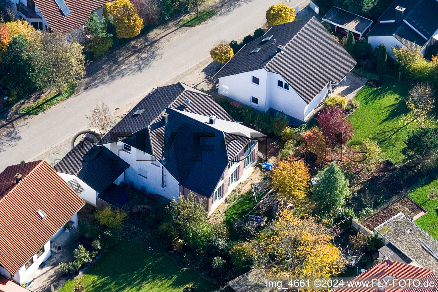 Klingbachstr. à Steinweiler dans le département Rhénanie-Palatinat, Allemagne vu d'un drone