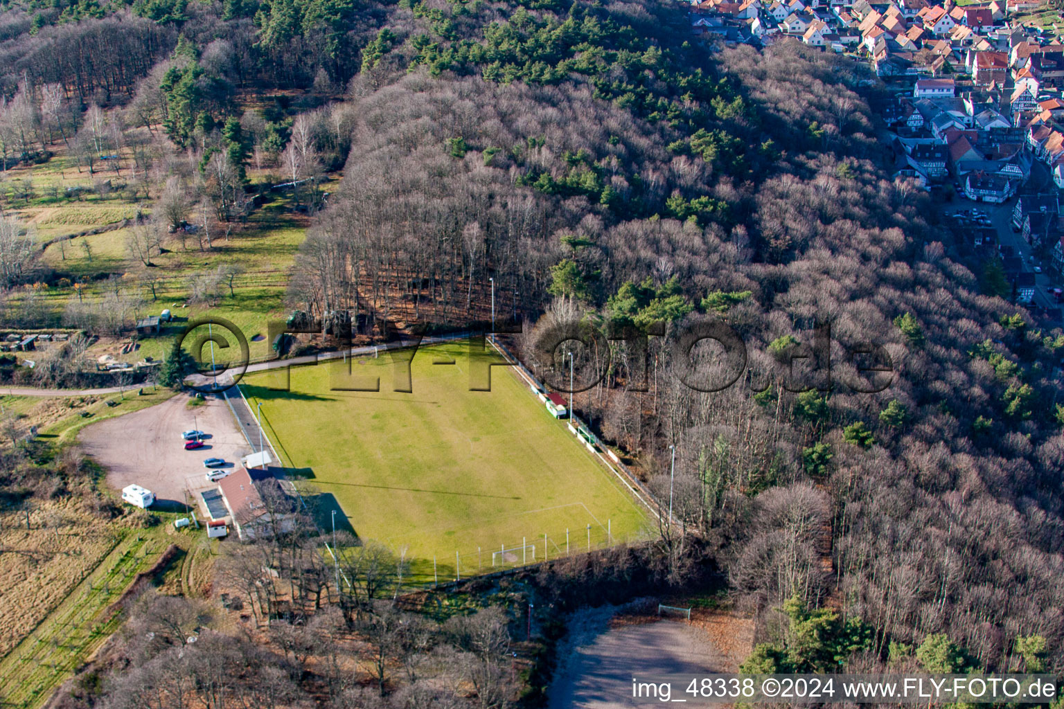 Image drone de Dörrenbach dans le département Rhénanie-Palatinat, Allemagne