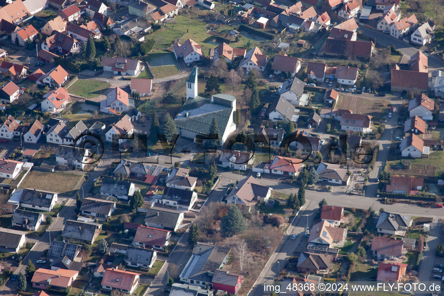 Image drone de Quartier Schweigen in Schweigen-Rechtenbach dans le département Rhénanie-Palatinat, Allemagne