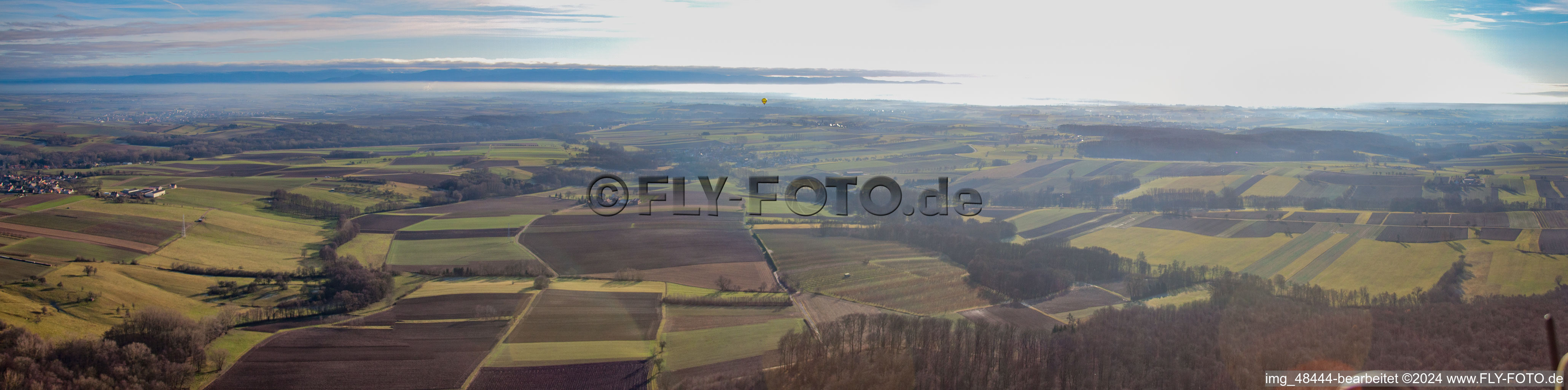 Photographie aérienne de Panorama à Steinseltz dans le département Bas Rhin, France