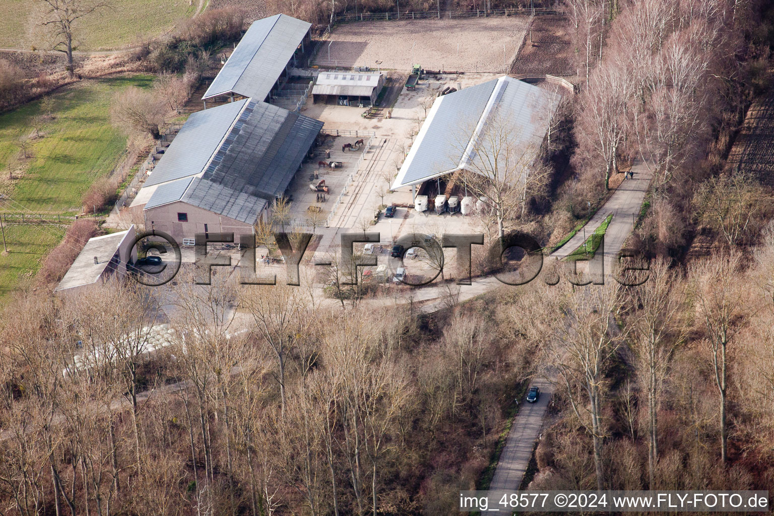 Germersheim dans le département Rhénanie-Palatinat, Allemagne vue du ciel