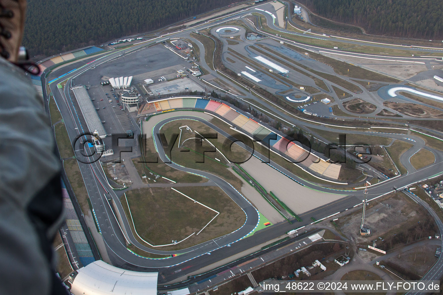 Vue aérienne de Motodrome à Hockenheim dans le département Bade-Wurtemberg, Allemagne