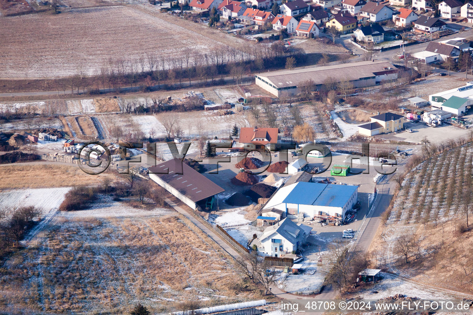 Vue oblique de Quartier Neuenbürg in Kraichtal dans le département Bade-Wurtemberg, Allemagne