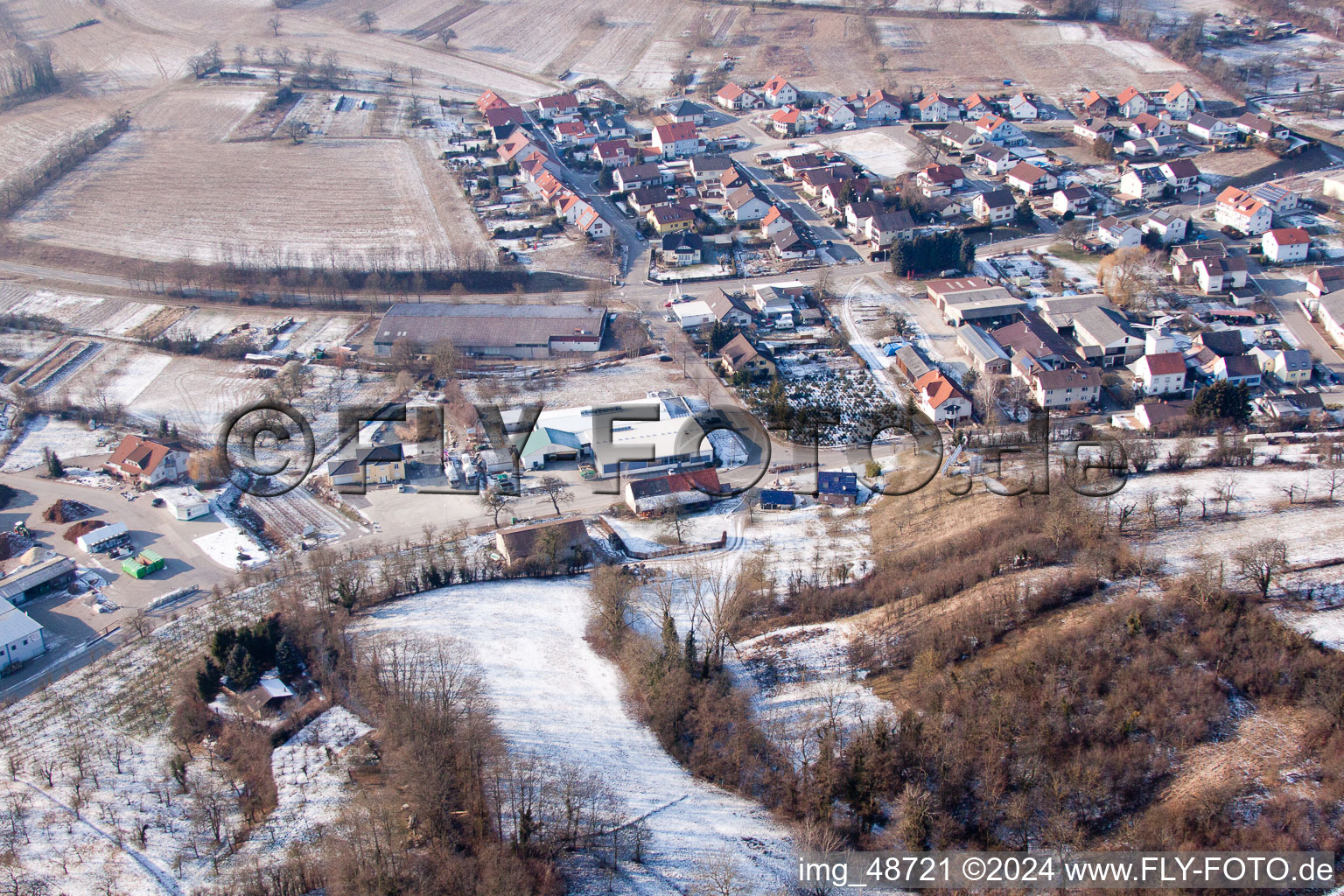 AVN GmbH à Neuenbürg dans le département Bade-Wurtemberg, Allemagne d'en haut