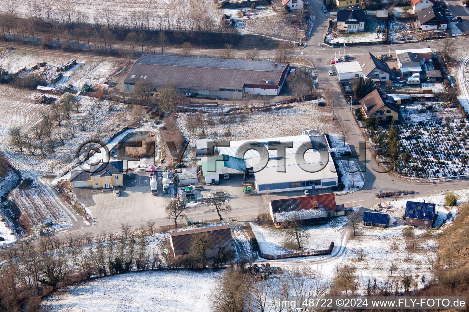 Vue oblique de AVN GmbH à le quartier Neuenbürg in Kraichtal dans le département Bade-Wurtemberg, Allemagne