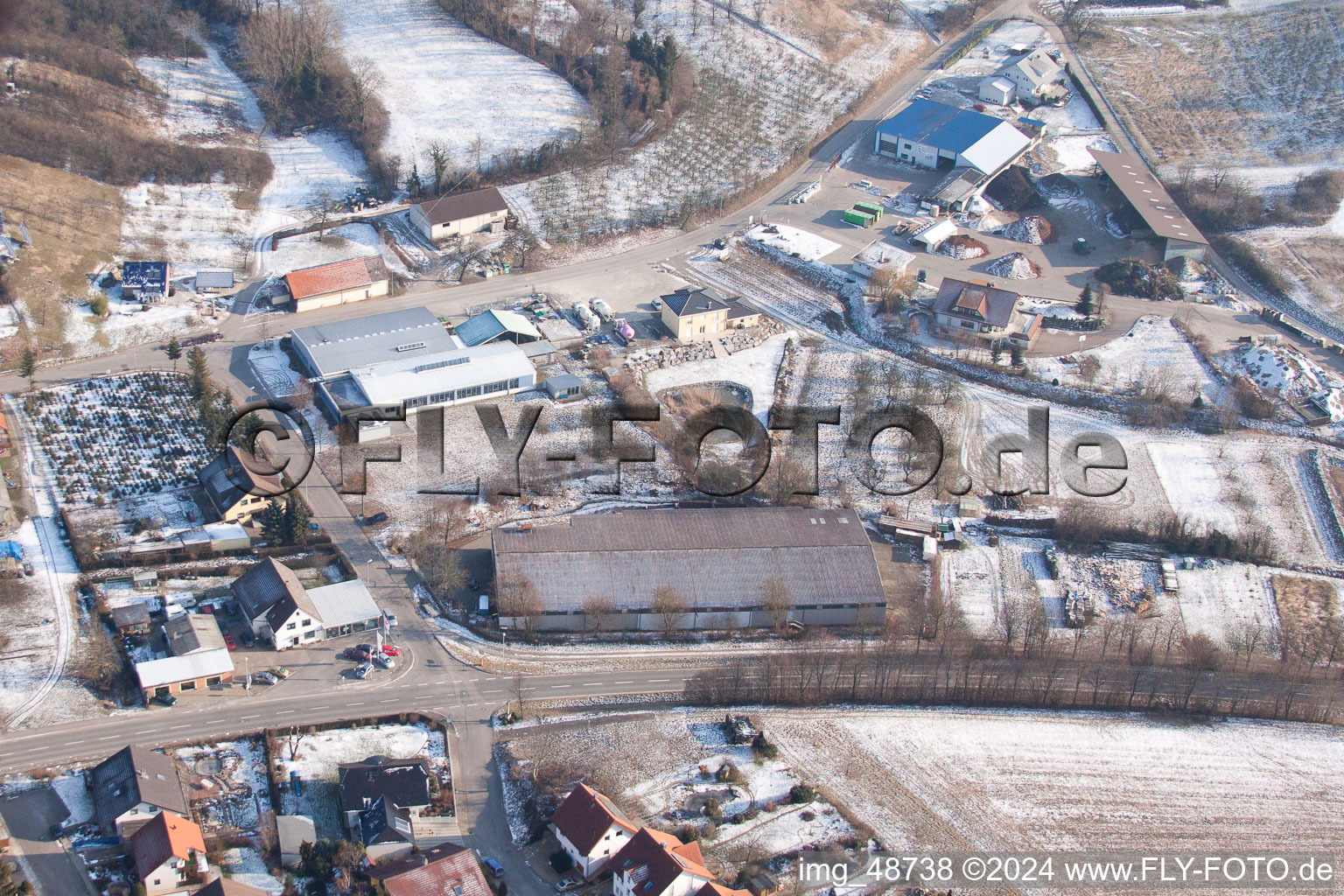 Image drone de AVN GmbH à le quartier Neuenbürg in Kraichtal dans le département Bade-Wurtemberg, Allemagne