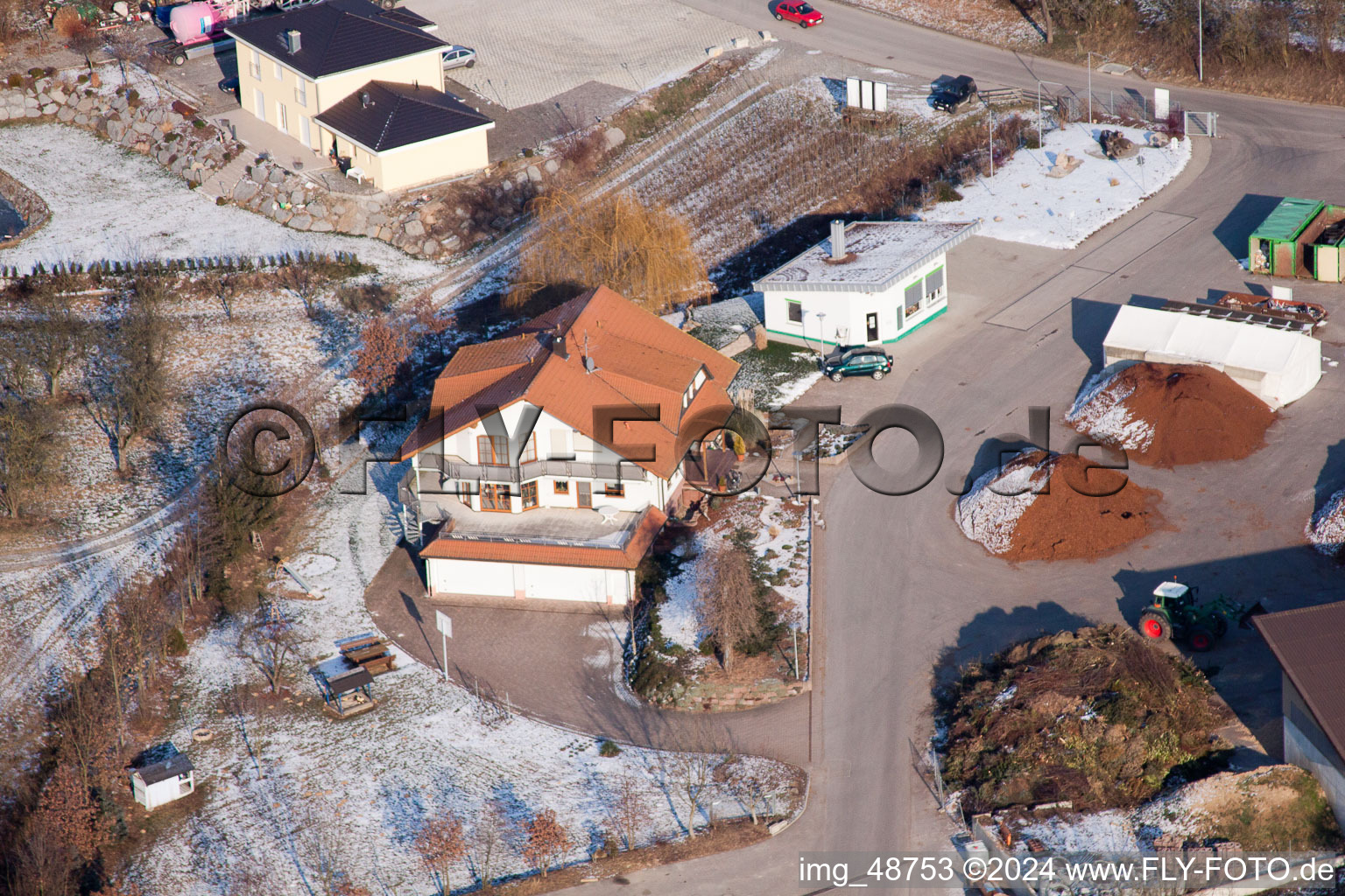 Enregistrement par drone de Quartier Neuenbürg in Kraichtal dans le département Bade-Wurtemberg, Allemagne