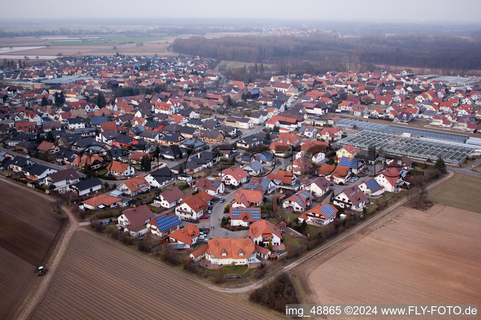 Kuhardt dans le département Rhénanie-Palatinat, Allemagne vue d'en haut