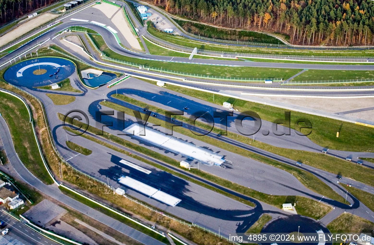 Photographie aérienne de Circuit Hockenheimring Bade-Wurtemberg à Hockenheim dans le département Bade-Wurtemberg, Allemagne