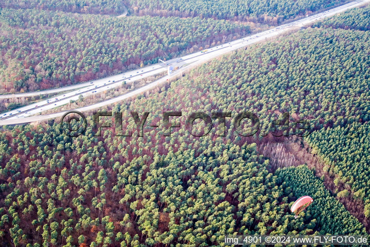 Photographie aérienne de Sortie d'autoroute à Hockenheim dans le département Bade-Wurtemberg, Allemagne