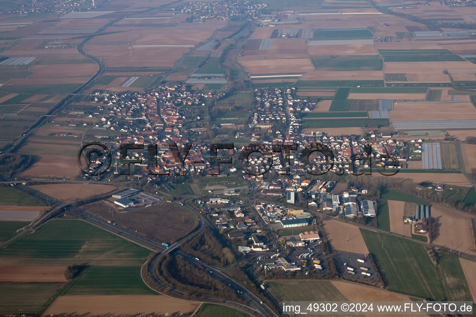 Image drone de Harthausen dans le département Rhénanie-Palatinat, Allemagne