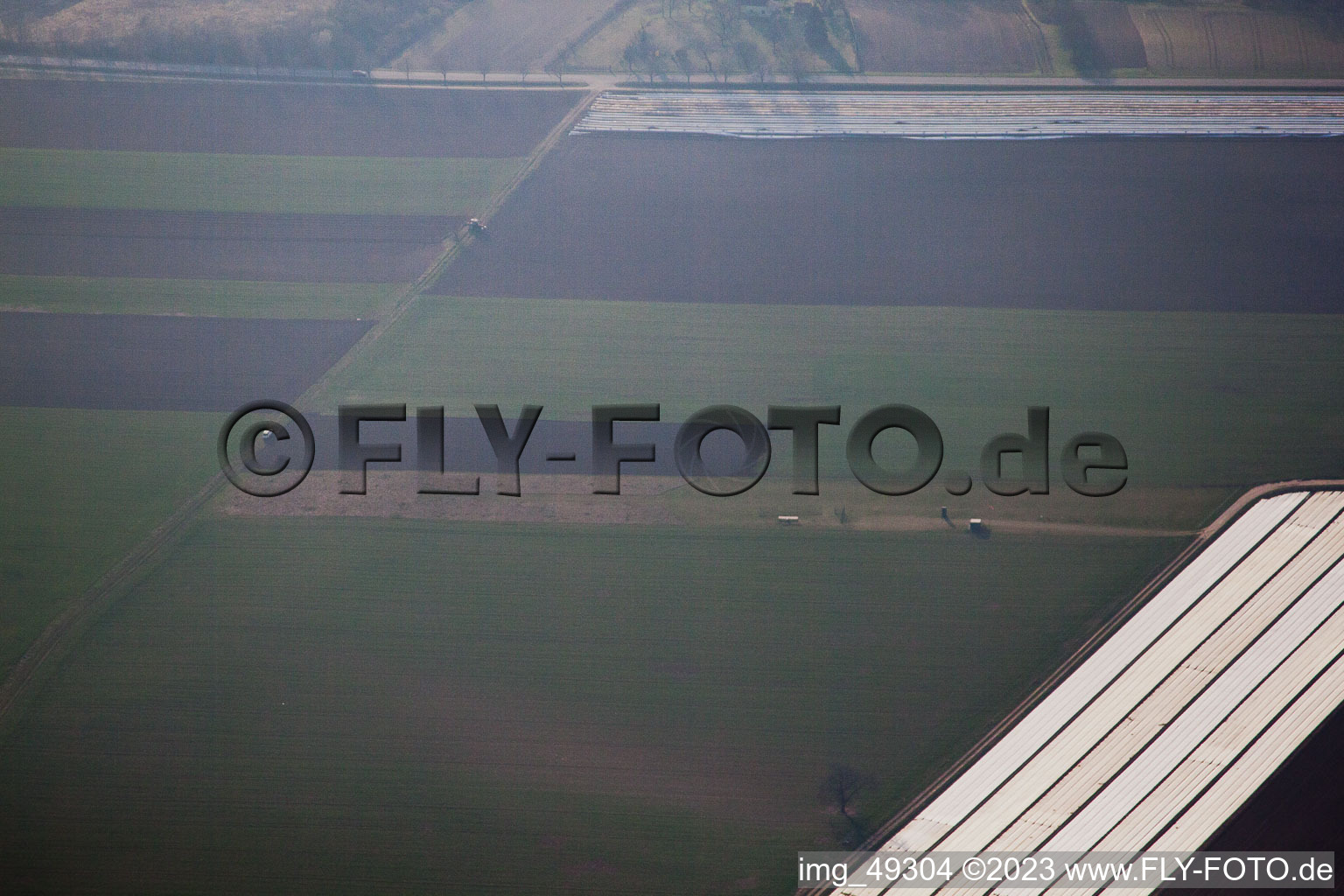 Vue aérienne de Aérodrome modèle à Lingenfeld dans le département Rhénanie-Palatinat, Allemagne