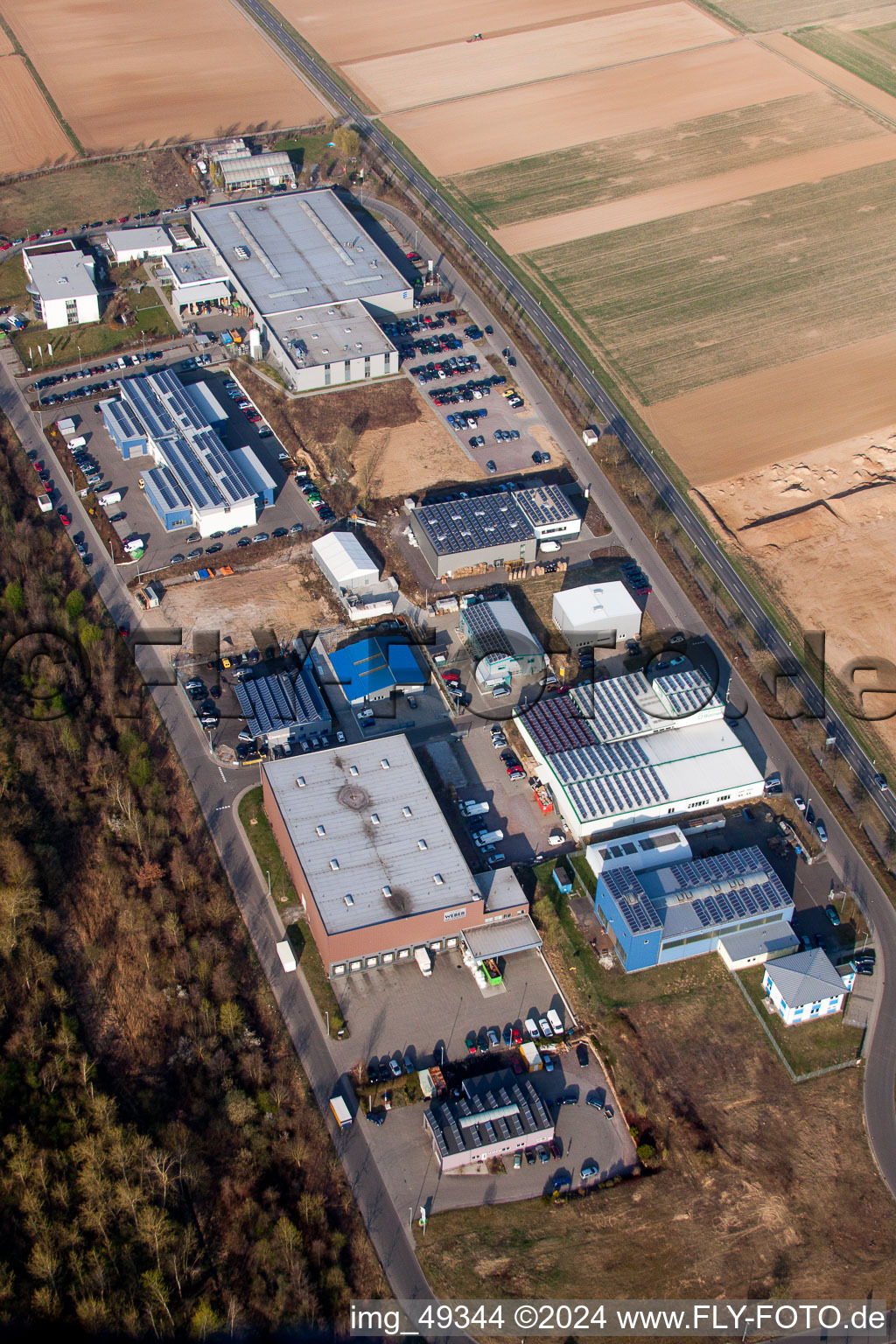 Quartier Herxheim in Herxheim bei Landau dans le département Rhénanie-Palatinat, Allemagne vue d'en haut