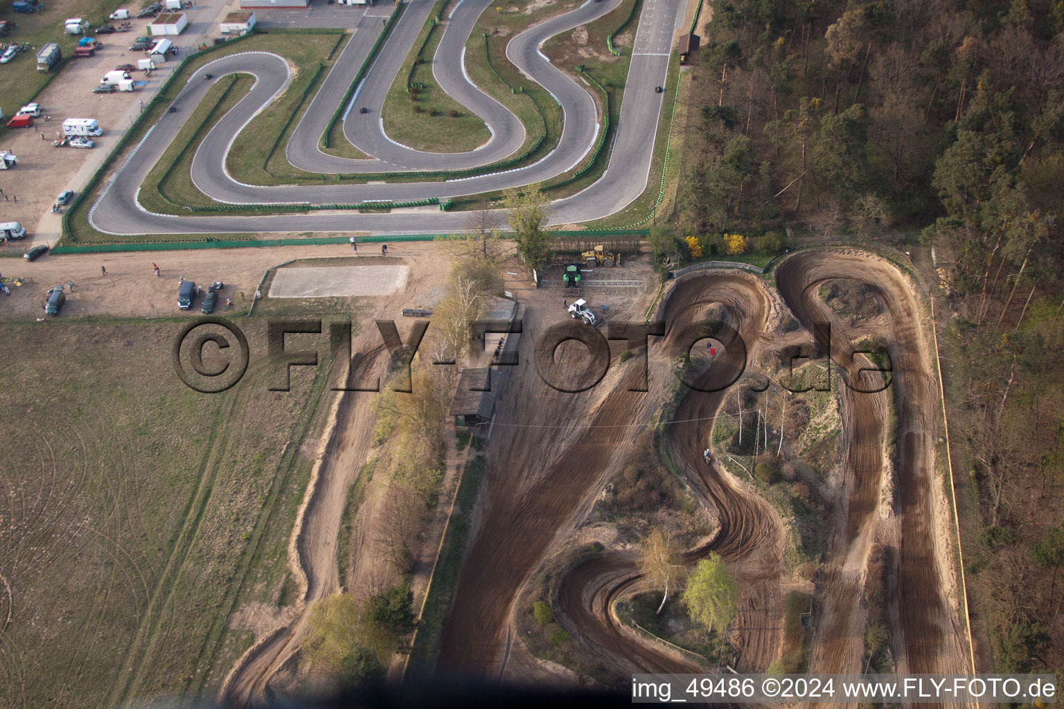 Photographie aérienne de Piste de karting à Walldorf dans le département Bade-Wurtemberg, Allemagne