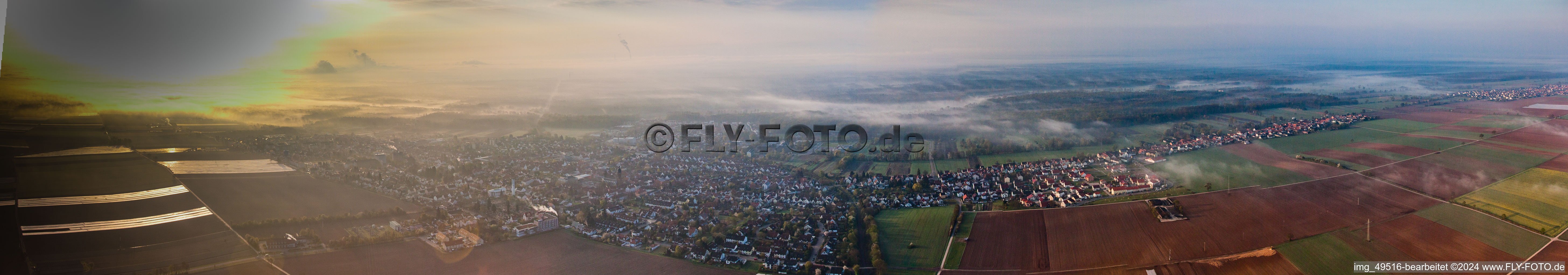 Photographie aérienne de Panorama à Kandel dans le département Rhénanie-Palatinat, Allemagne