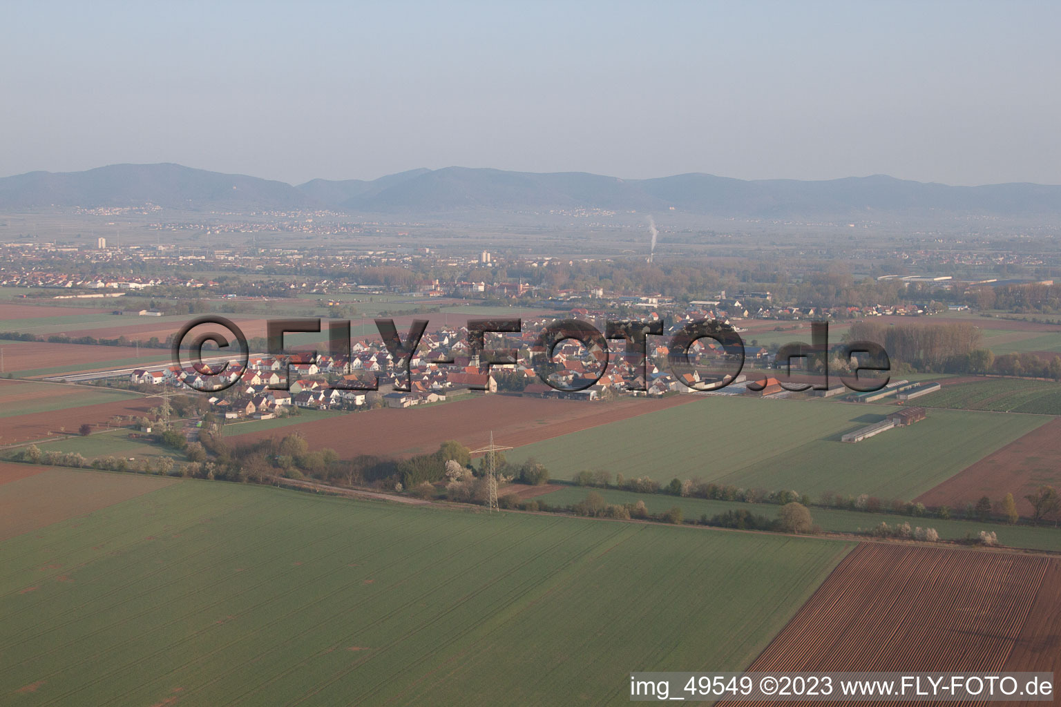 Quartier Mörlheim in Landau in der Pfalz dans le département Rhénanie-Palatinat, Allemagne du point de vue du drone