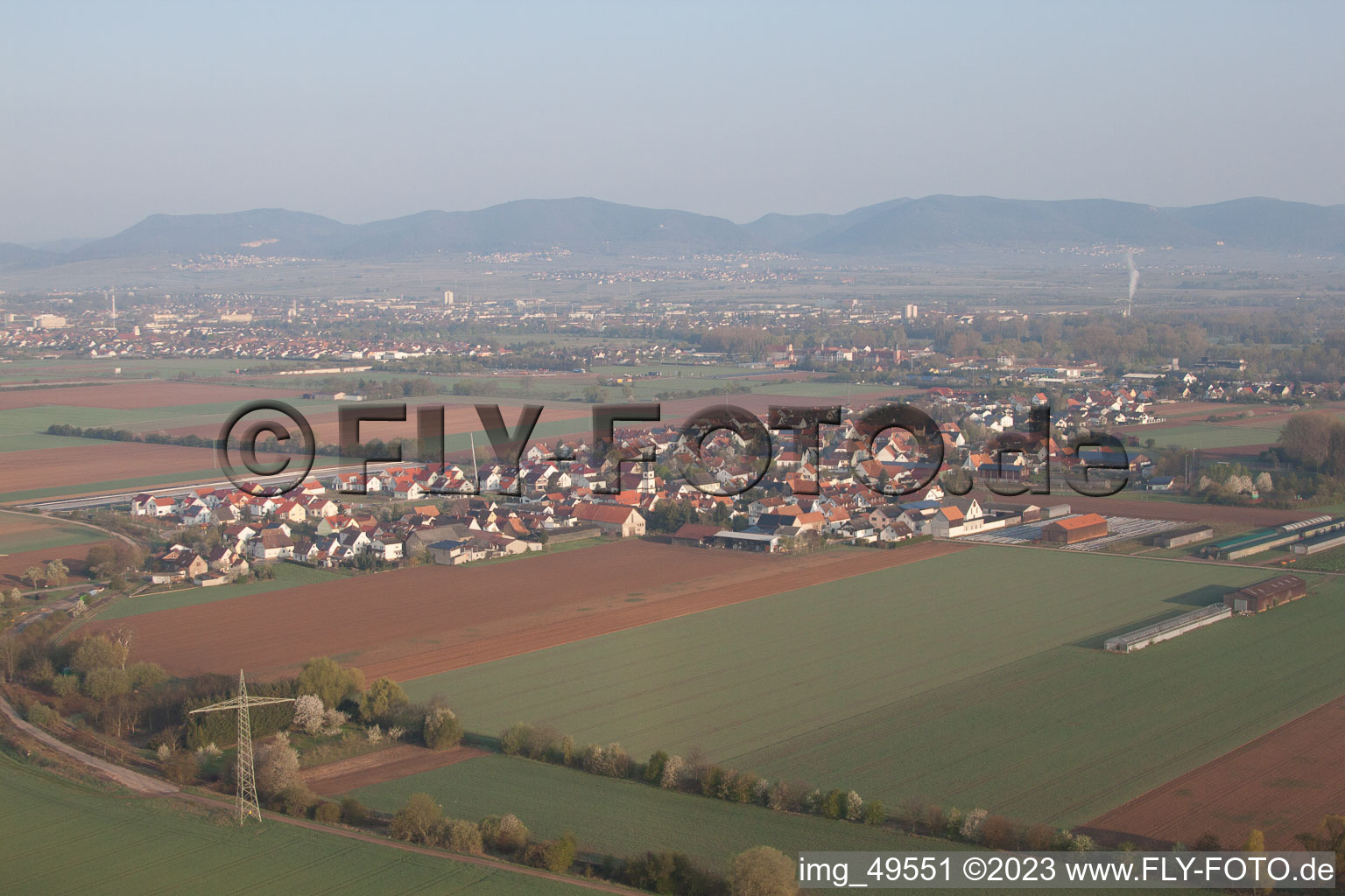 Quartier Mörlheim in Landau in der Pfalz dans le département Rhénanie-Palatinat, Allemagne vu d'un drone