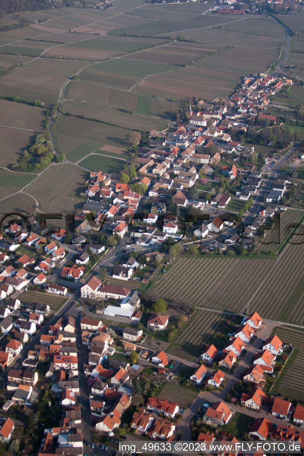 Vue oblique de Forst an der Weinstraße dans le département Rhénanie-Palatinat, Allemagne