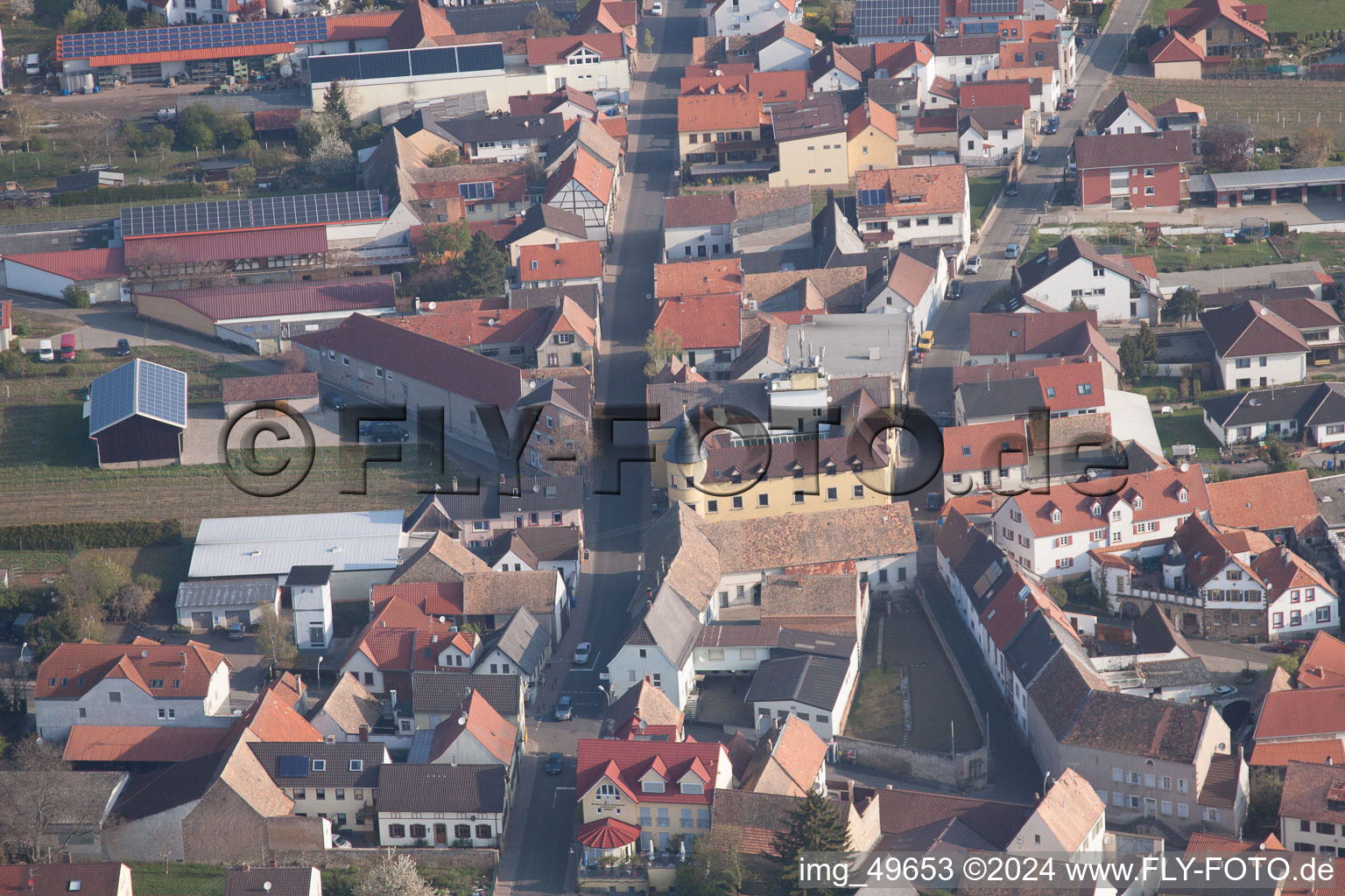 Quartier Herxheim in Herxheim am Berg dans le département Rhénanie-Palatinat, Allemagne vue d'en haut