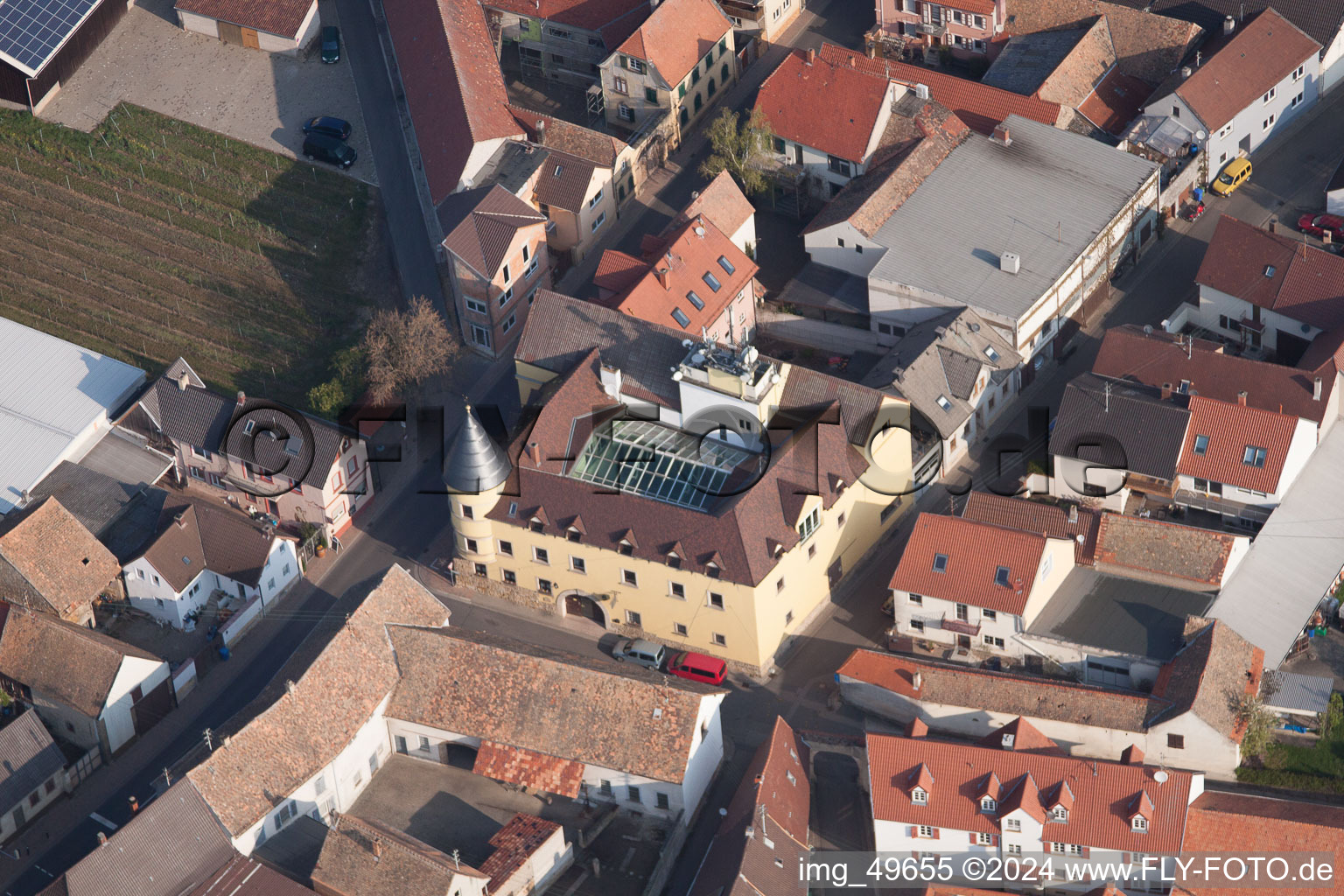 Quartier Herxheim in Herxheim am Berg dans le département Rhénanie-Palatinat, Allemagne depuis l'avion