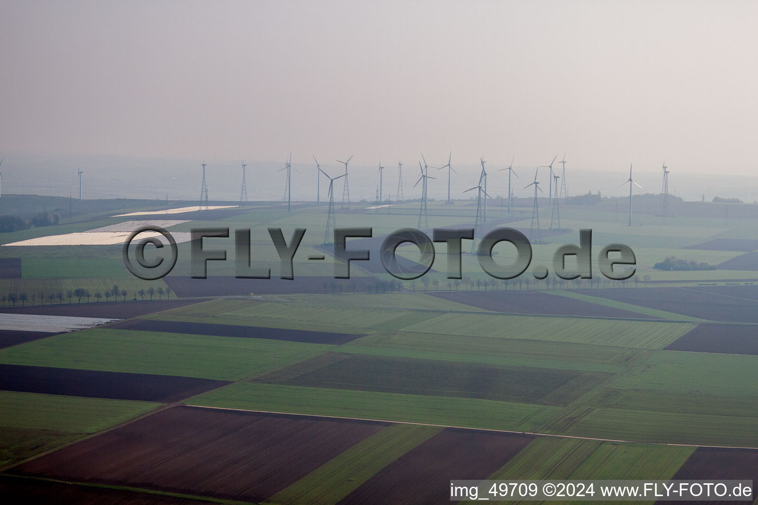 Enregistrement par drone de Eppelsheim dans le département Rhénanie-Palatinat, Allemagne